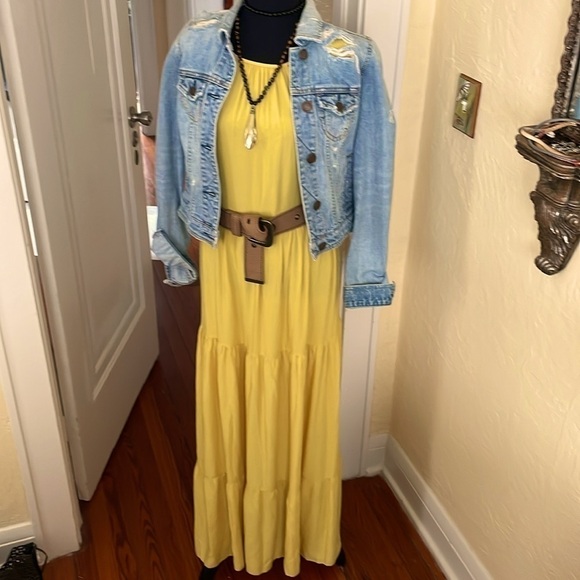 NWT‎ ASOS Nobody’s Child Tiered Maxi Dress Size 12 - Picture 5 of 5